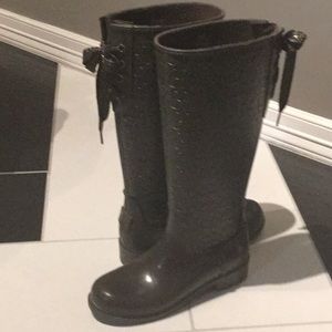 Coach tall rain boots